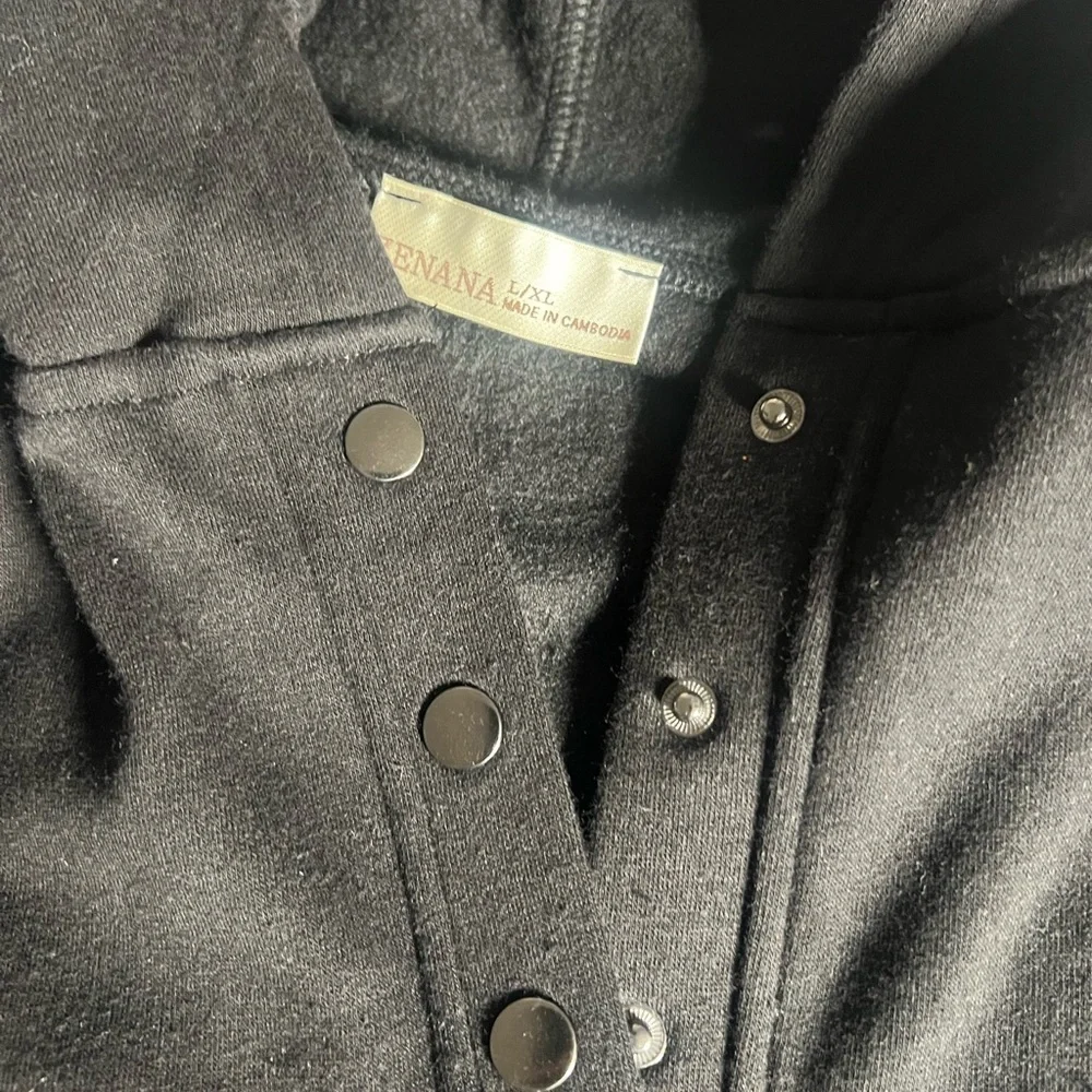 Black Button-Up Jacket - Picture 1 of 2